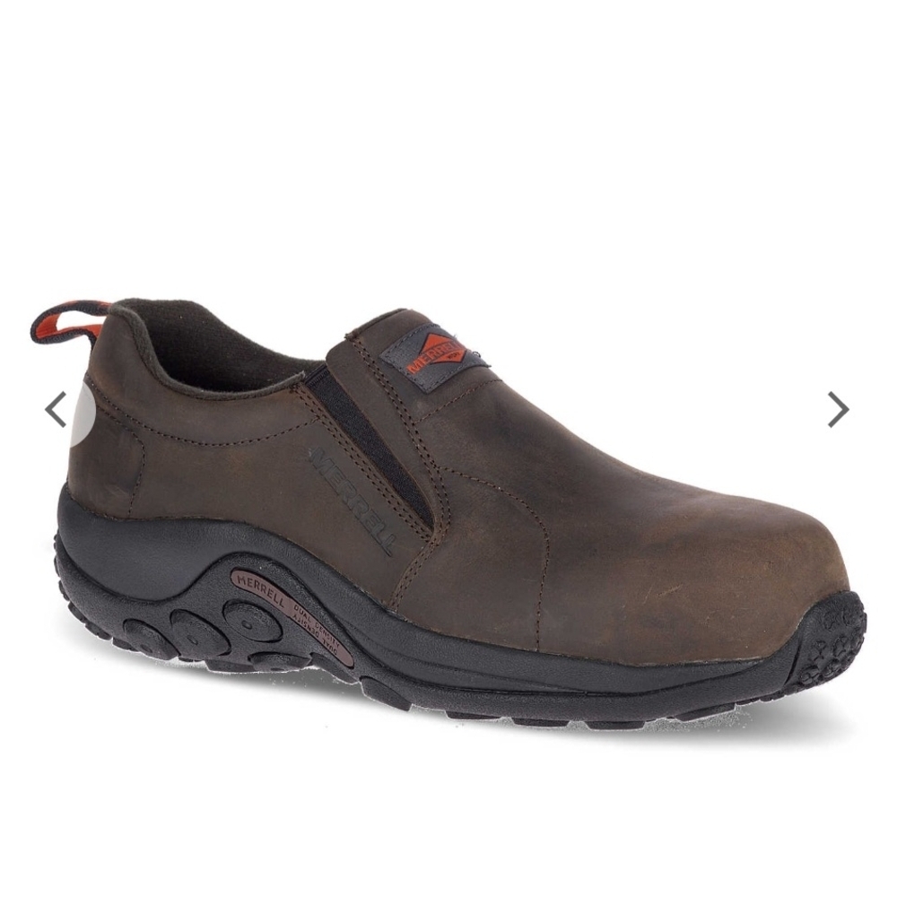 Merrell Jungle Moc Leather Comp Toe Work Shoe Espresso 7M / 7.5-8W